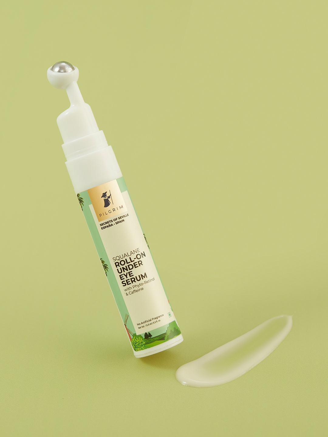 Pilgrim Under Eye Serum Roll-On Retinol & Caffeine for Dark Circles, Wrinkle & Puffiness, Green
Pilgrim Under Eye Serum Roll-On Retinol & Caffeine for Dark Circles, Wrinkle & Puffiness, Green