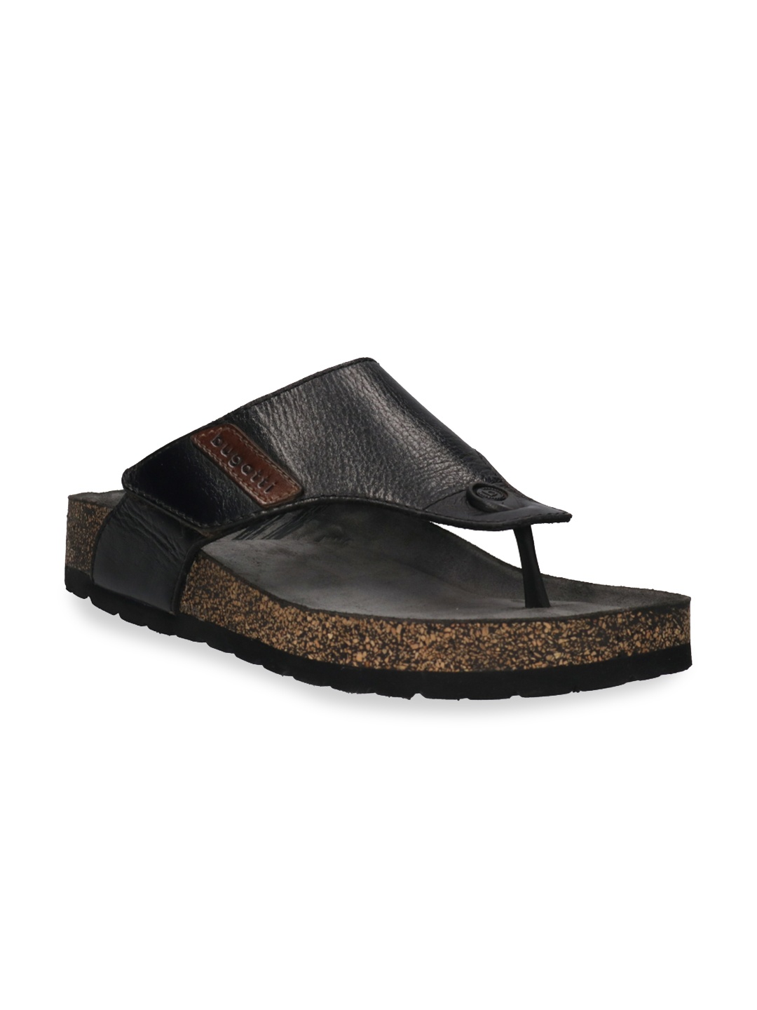 Bugatti Men Green Leather Comfort Sandals