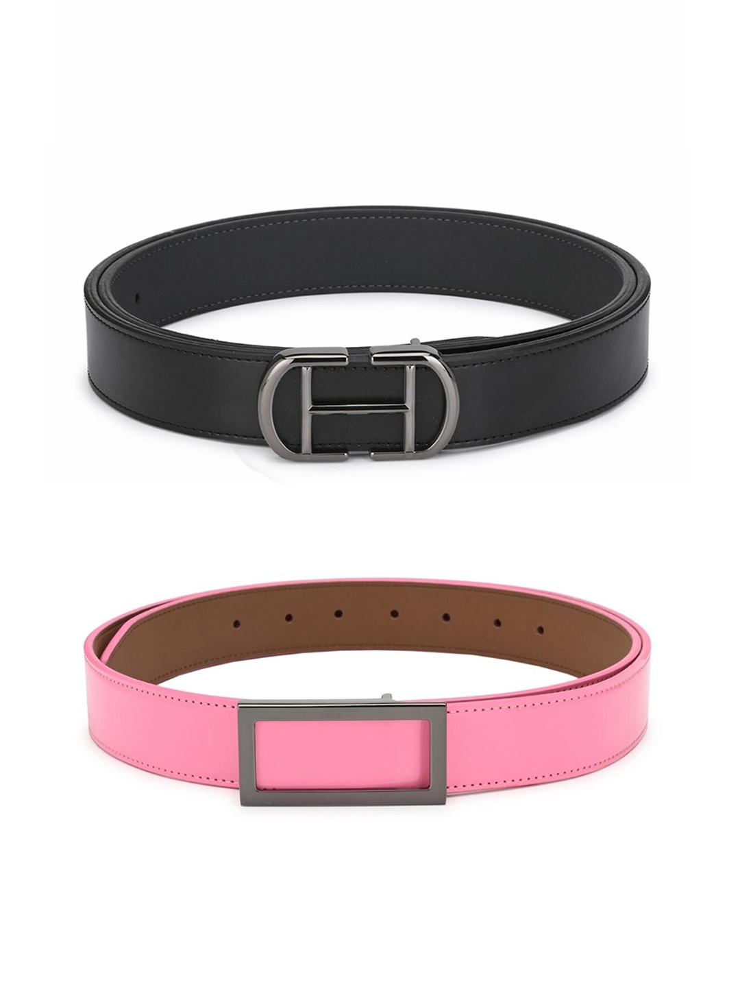 Calvadoss Girls Black Set Of 2 Belt