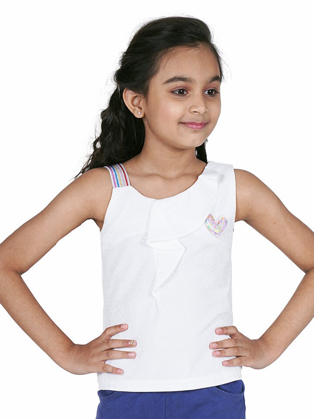 Tiny Girl White Layered Top
