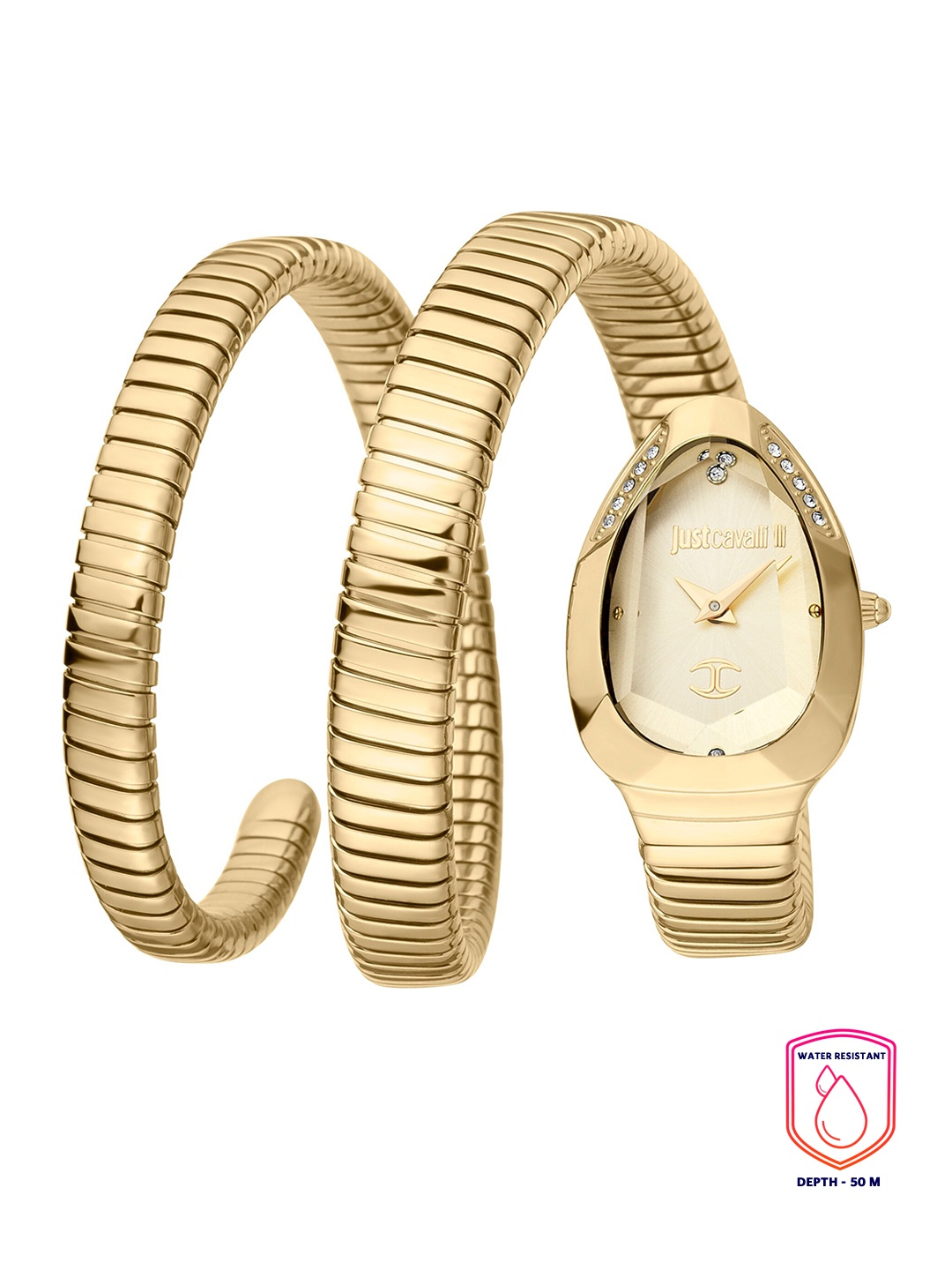 Just Cavalli Women Bronze-Toned Brass Dial & Gold Toned Straps Analogue Watch JC1L209M0035
Just Cavalli Women Bronze-Toned Brass Dial & Gold Toned Straps Analogue Watch JC1L209M0035