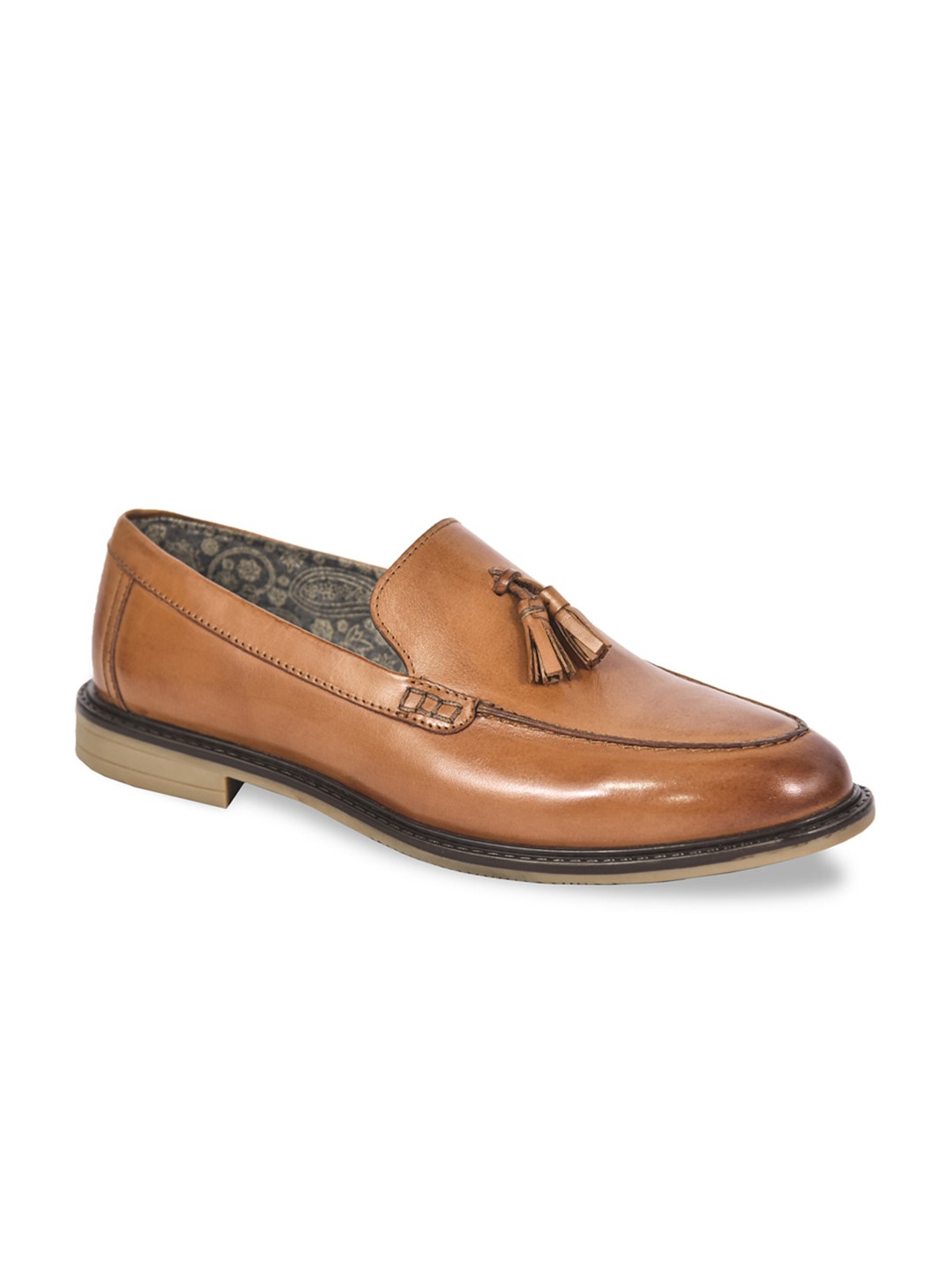 SILVER STREET LONDON Men Tan Leather Loafers