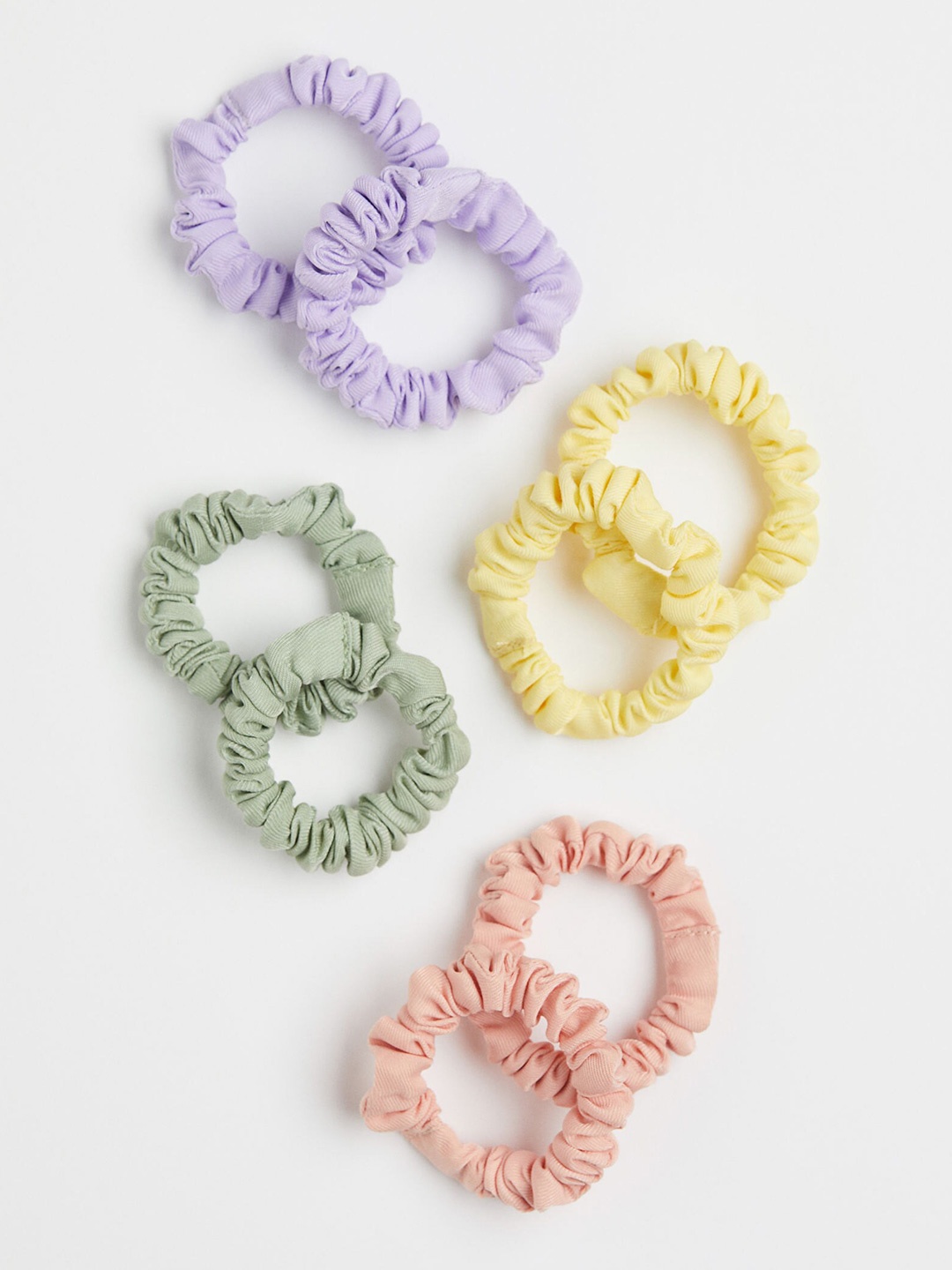 H&M Girls 8-Pack Scrunchies, Green