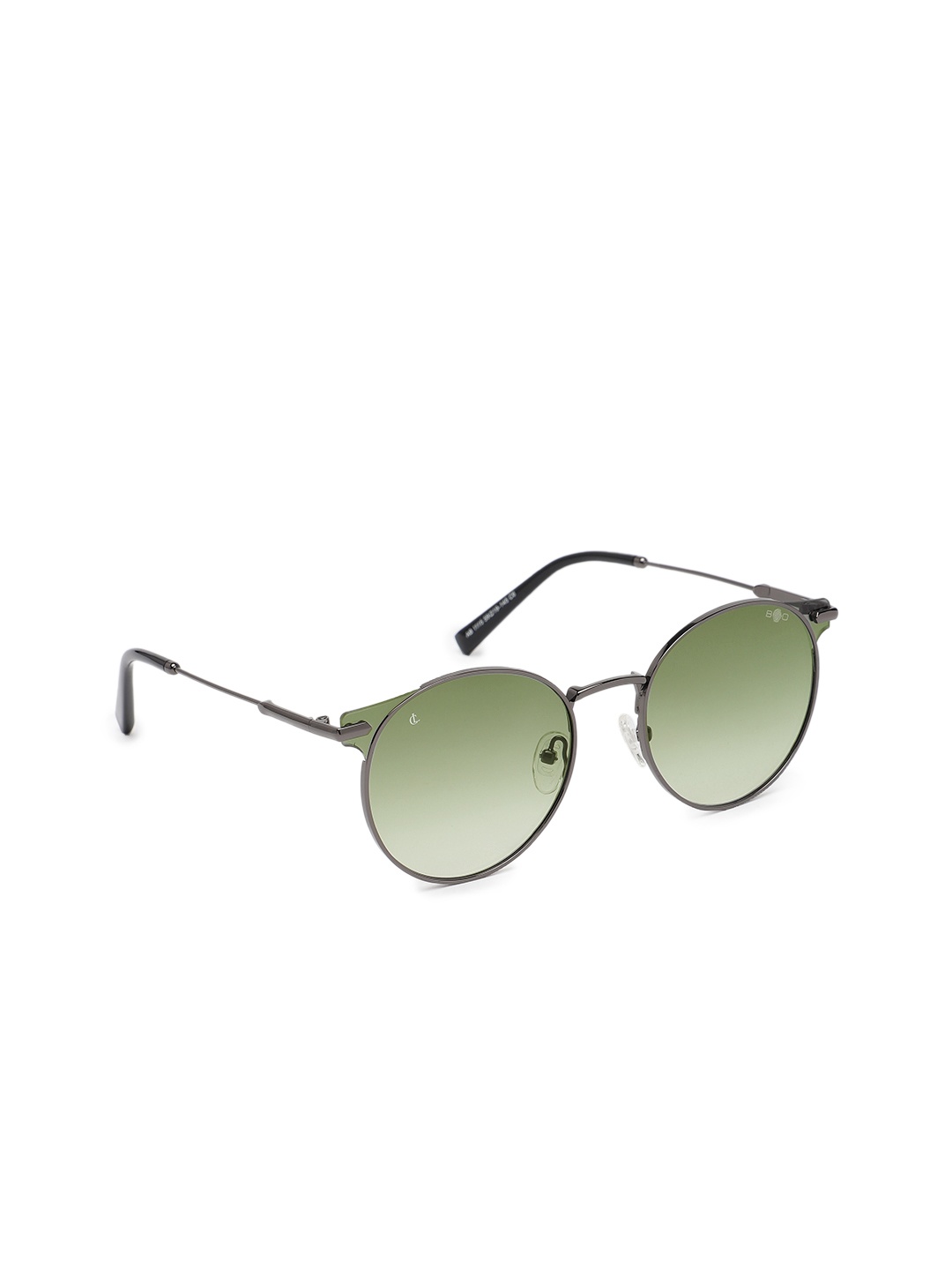 CHARLES LONDON Unisex Green Lens & Gunmetal-Toned Round Sunglasses AB 1115 C6 52 S
CHARLES LONDON Unisex Green Lens & Gunmetal-Toned Round Sunglasses AB 1115 C6 52 S