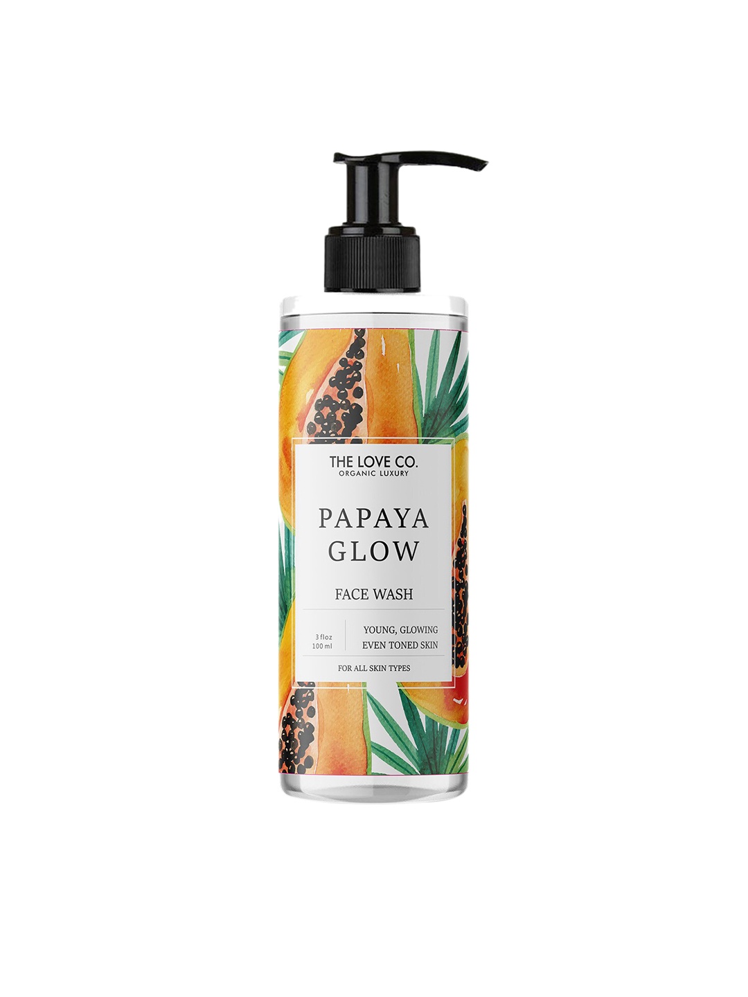 THE LOVE CO. Papaya Glow Face Wash with Vitamin C 100 ml, Multi