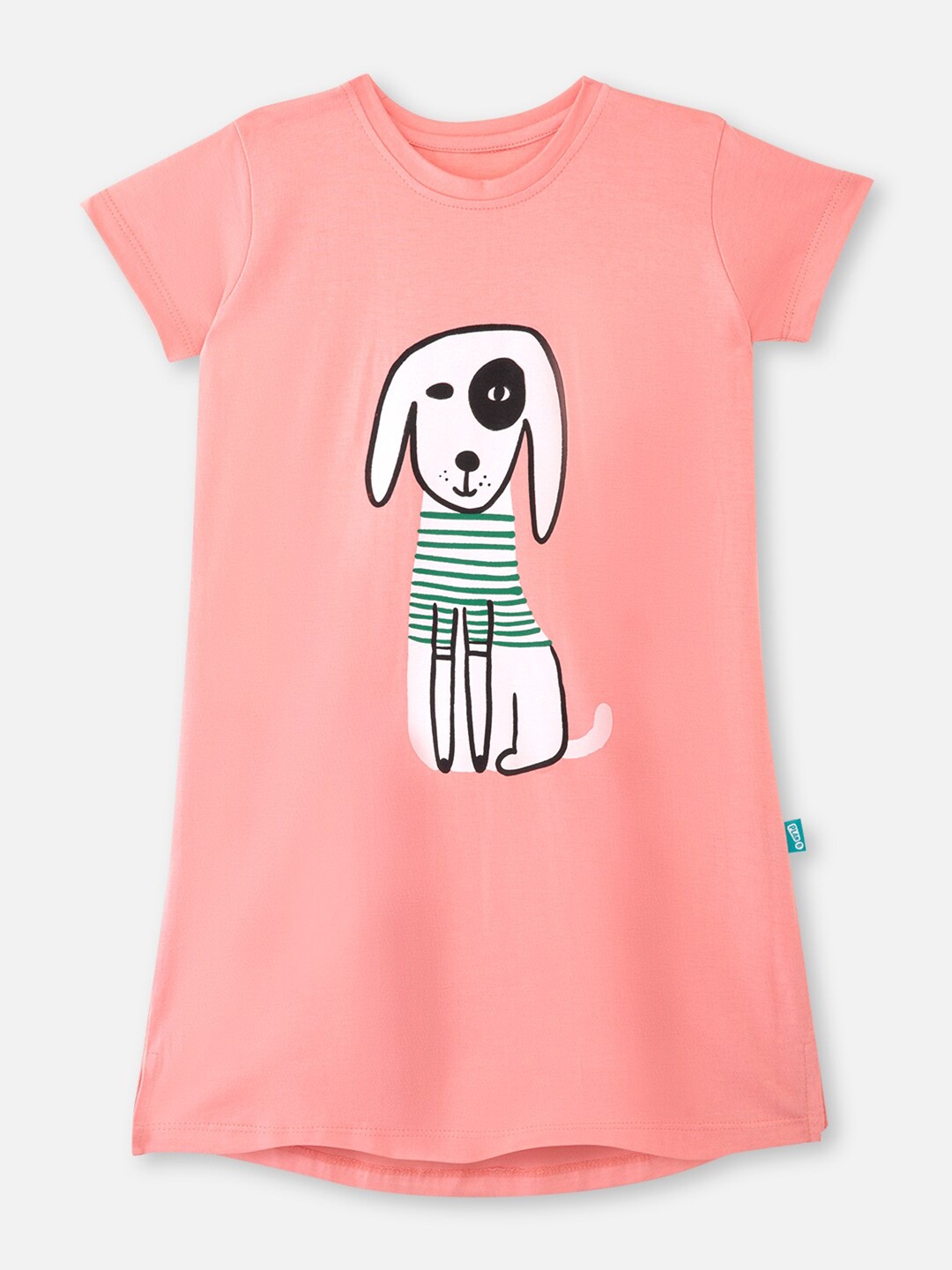 You Got Plan B Girls Peach-Coloured & White Graphic Printed Pure Cotton T-shirt Nightdress
You Got Plan B Girls Peach-Coloured & White Graphic Printed Pure Cotton T-shirt Nightdress
