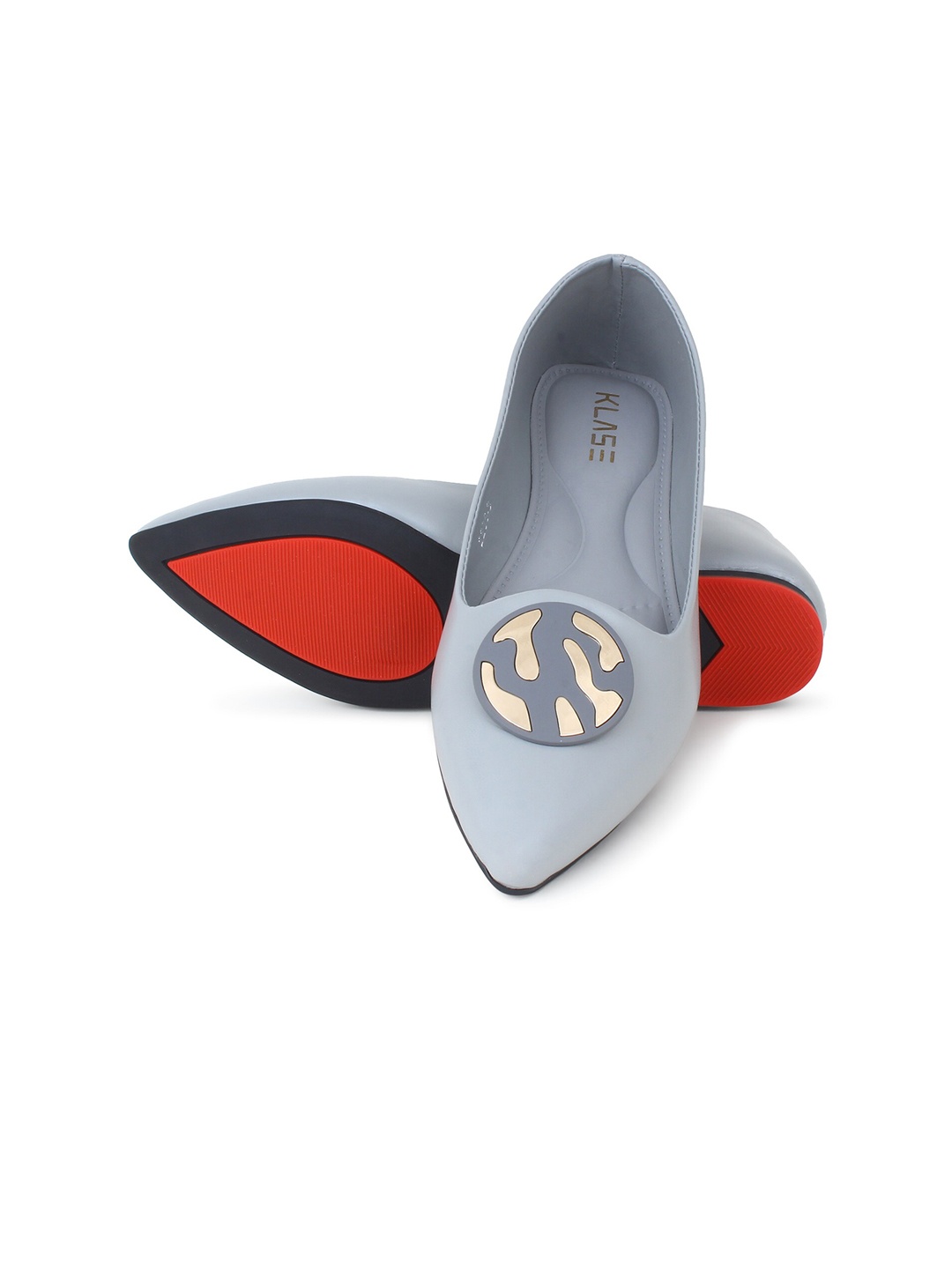KLASE Women Grey Ballerinas Flats