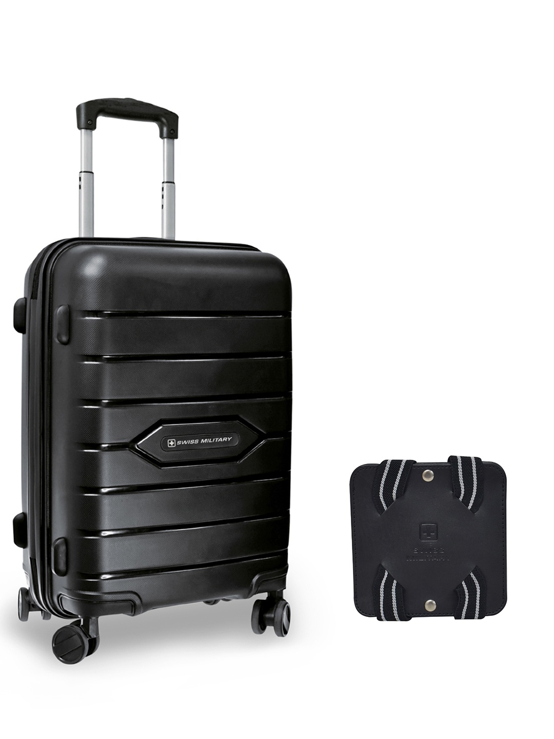 SWISS MILITARY Black Pack of 2 Polycarbonate Cabin Size Luggage And Travel Luggage Belt
SWISS MILITARY Black Pack of 2 Polycarbonate Cabin Size Luggage And Travel Luggage Belt