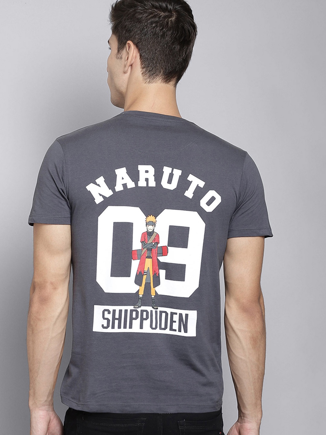 Free Authority Men Grey & White Naruto Printed Pure Cotton Front & Back Printed T-shirt
Free Authority Men Grey & White Naruto Printed Pure Cotton Front & Back Printed T-shirt