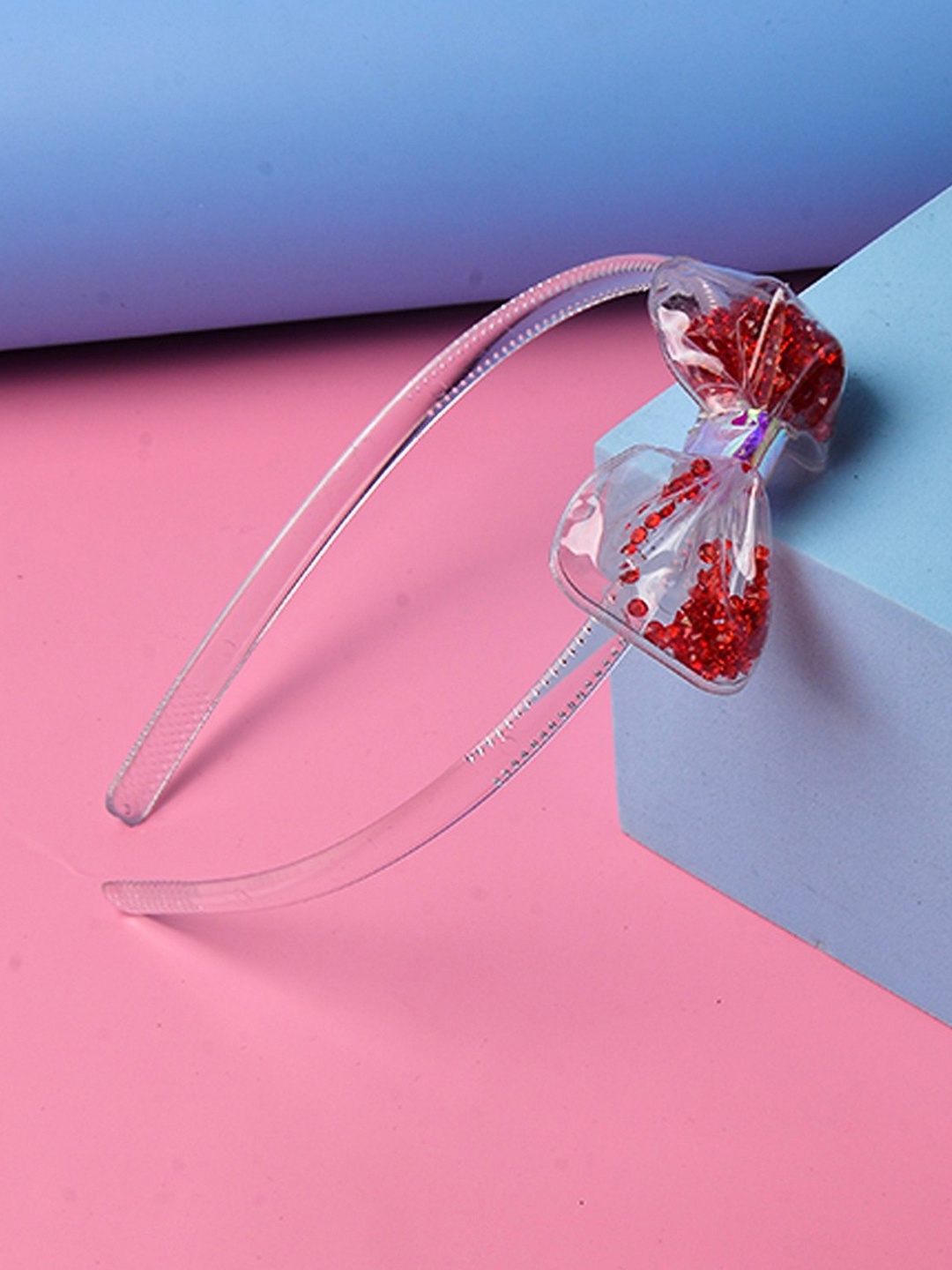POPLINS Girls Red & Transparent Hairband