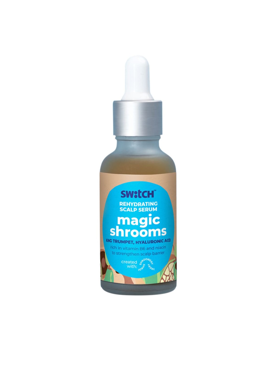 The Switch Fix Rehydrating Magic Shrooms Scalp Serum for Dehydrated Hair - 30ml, Brown
The Switch Fix Rehydrating Magic Shrooms Scalp Serum for Dehydrated Hair - 30ml, Brown