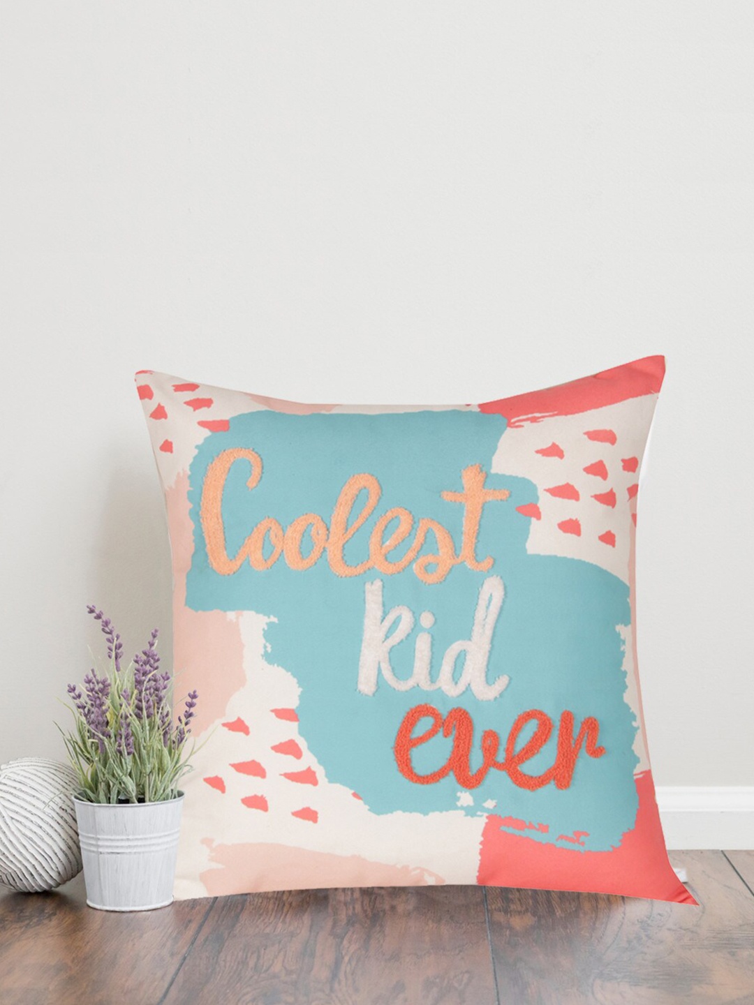 Home Multicoloured Single Embroidered 18" X 18" Square Polycotton Cushion Covers, Multi
Home Multicoloured Single Embroidered 18" X 18" Square Polycotton Cushion Covers, Multi
