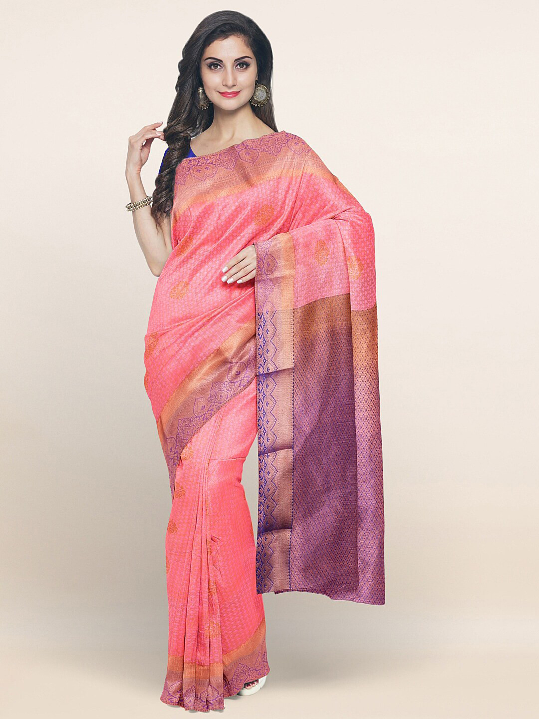 Pothys Pink & Purple Ethnic Motifs Art Silk Saree
Pothys Pink & Purple Ethnic Motifs Art Silk Saree