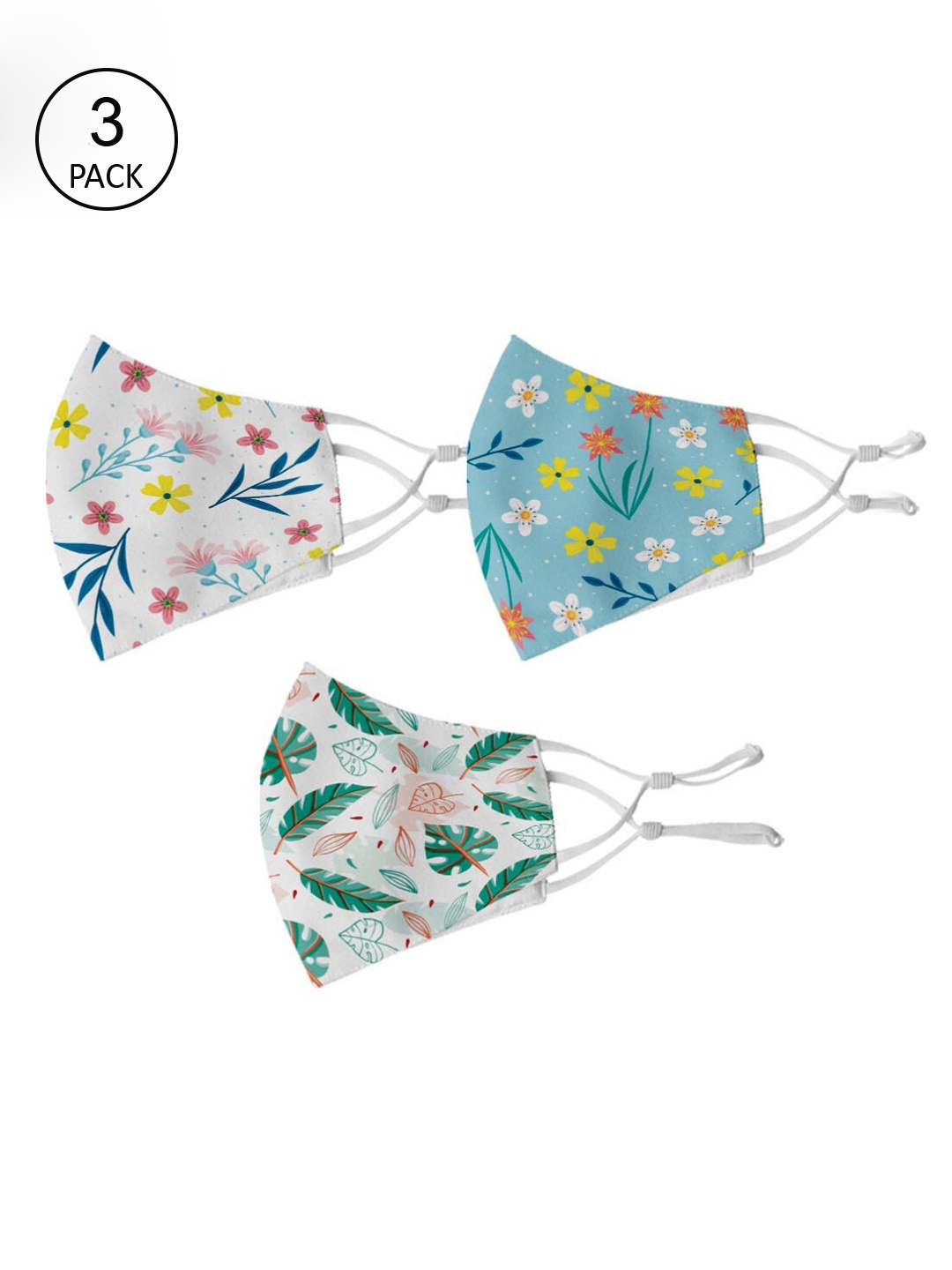 Crazy Corner Unisex Pack Of 3 Floral 2-Ply Reusable Anti-Pollution Cloth Face Masks, Multi
Crazy Corner Unisex Pack Of 3 Floral 2-Ply Reusable Anti-Pollution Cloth Face Masks, Multi
