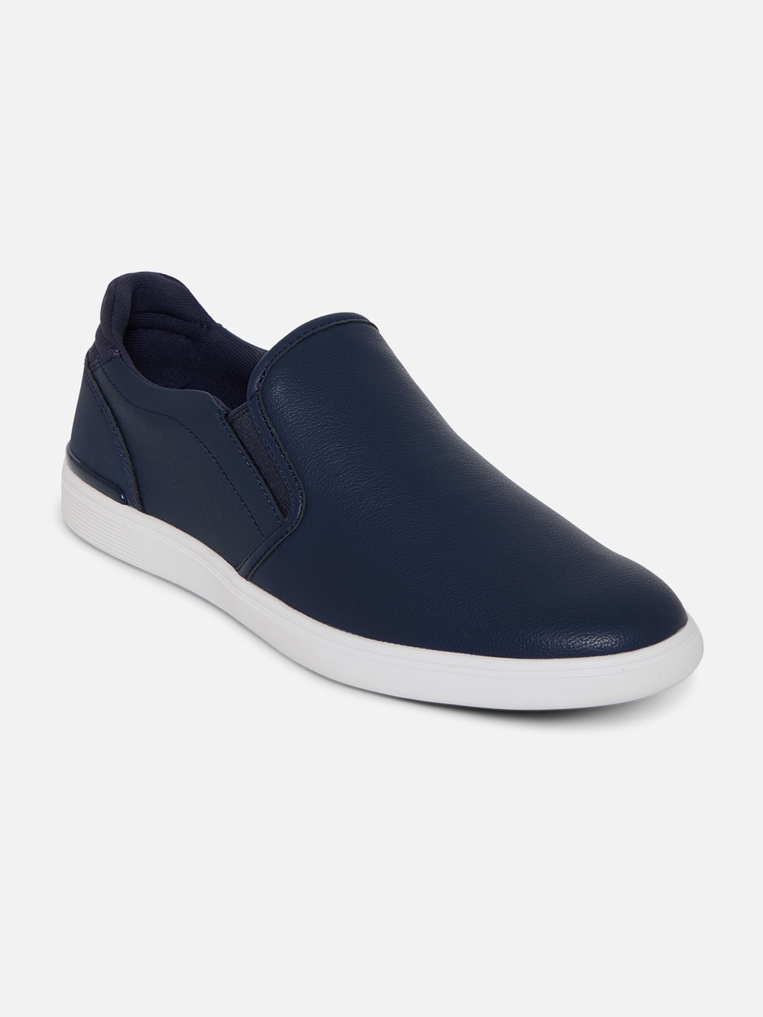 ALDO Men Blue Solid Slip-On Sneakers
