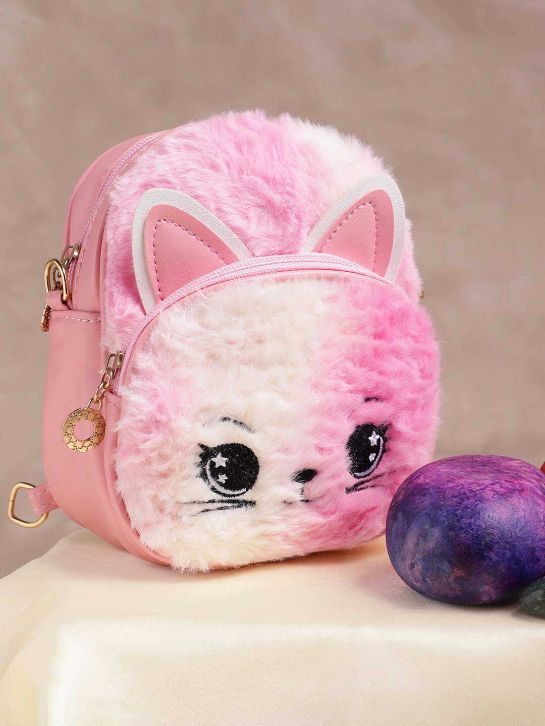 Athena Kids Pink Embellished Small Backpack