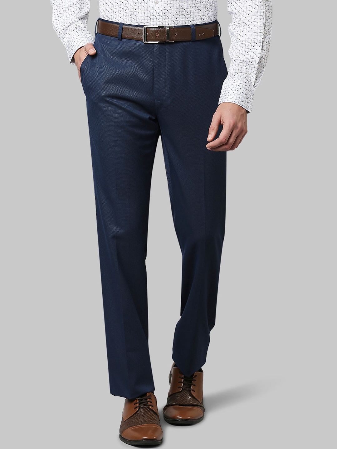 Raymond Men Blue Formal Trousers