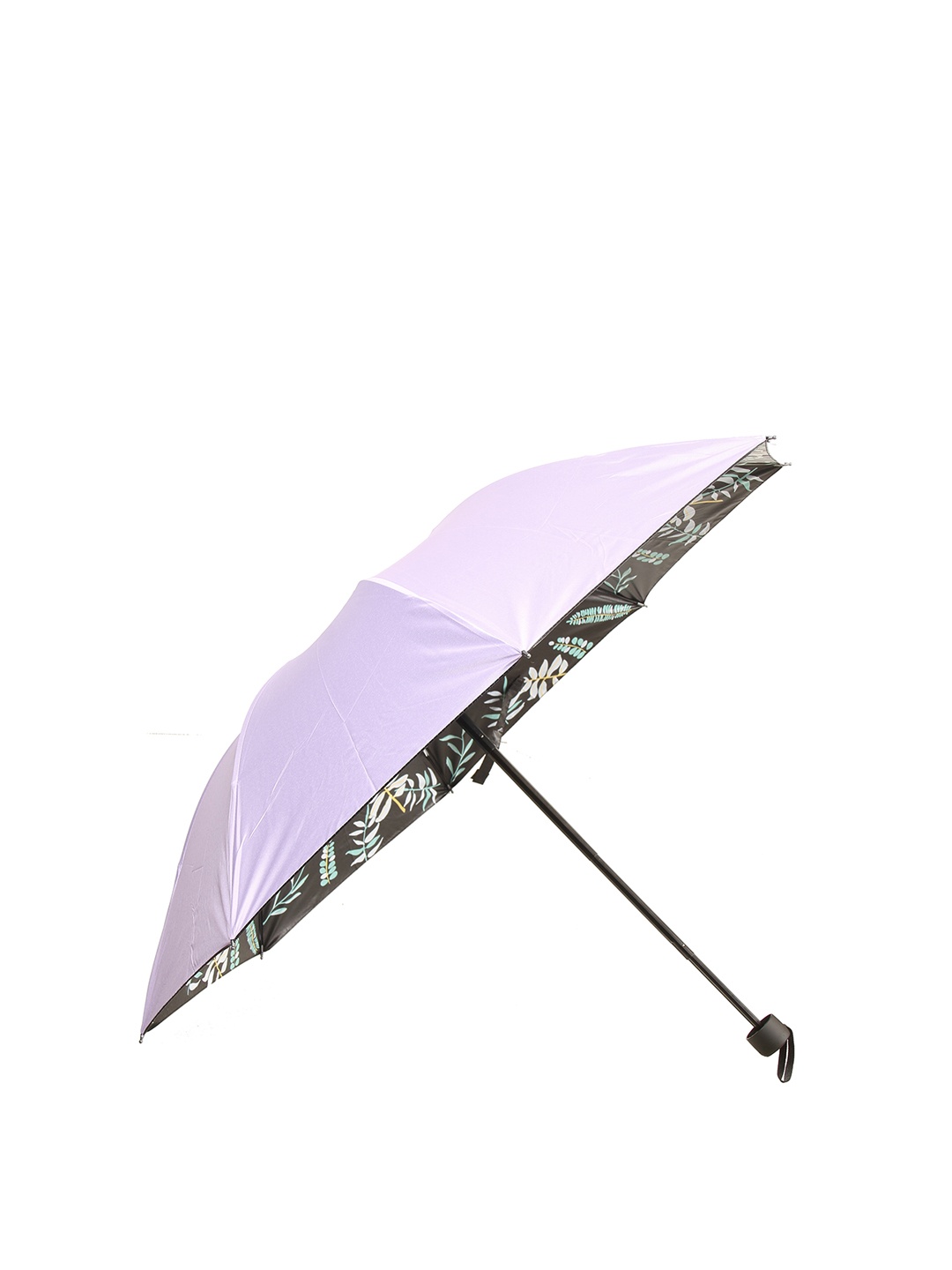 Calvadoss Women Purple 3 Fold Solid Umbrella