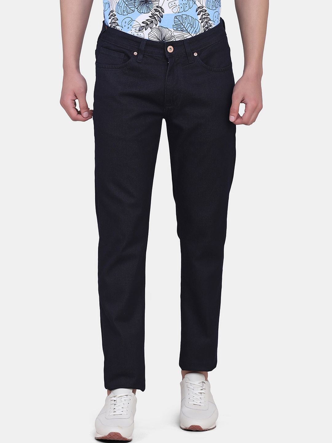 Blackberrys Men Navy Blue Buff Slim Fit Low-Rise Stretchable Cotton Jeans
Blackberrys Men Navy Blue Buff Slim Fit Low-Rise Stretchable Cotton Jeans