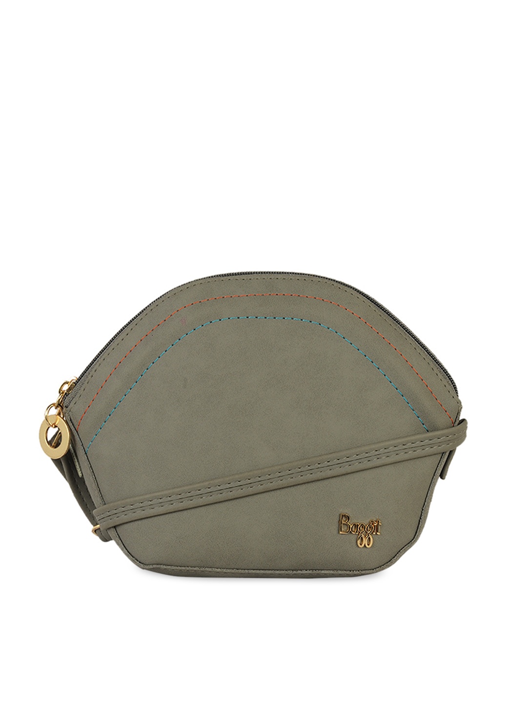Baggit Beige Half Moon Sling Bag