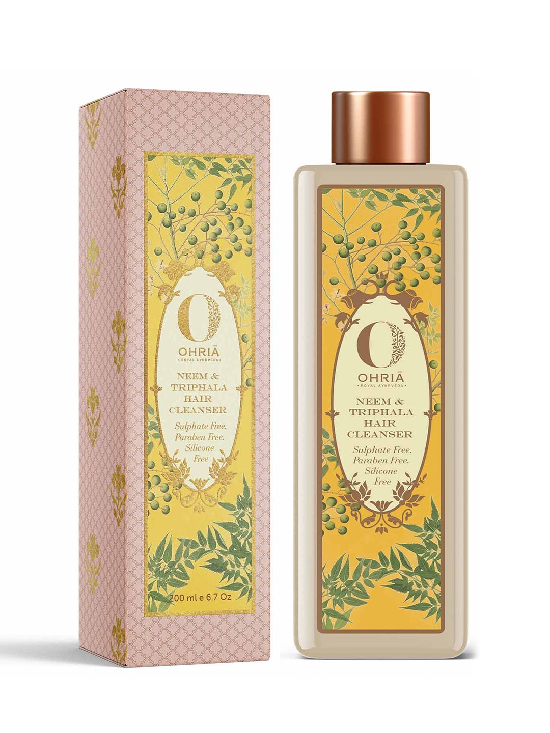 OHRIA AYURVEDA Neem & Triphala Unisex Hair Cleanser for Soothing Scalp 200ml, Mustard
OHRIA AYURVEDA Neem & Triphala Unisex Hair Cleanser for Soothing Scalp 200ml, Mustard