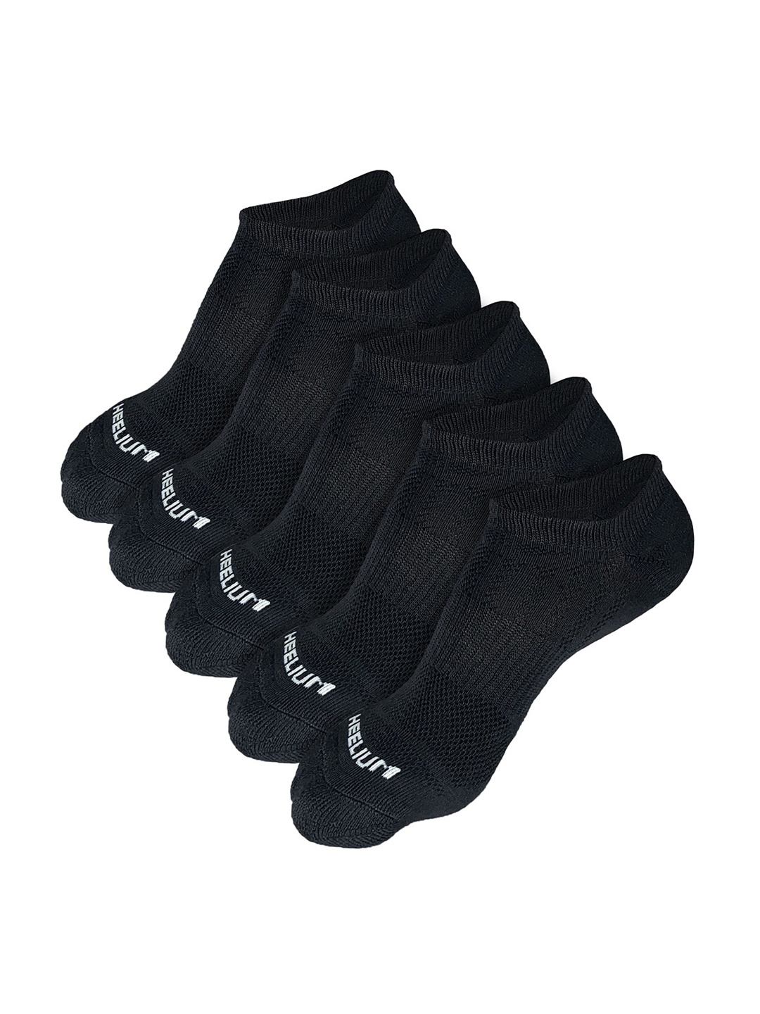 Heelium Men Pack of 5 Odour-Free Breathable Anti-Bacterial Bamboo Ankle Length Socks, Black
Heelium Men Pack of 5 Odour-Free Breathable Anti-Bacterial Bamboo Ankle Length Socks, Black