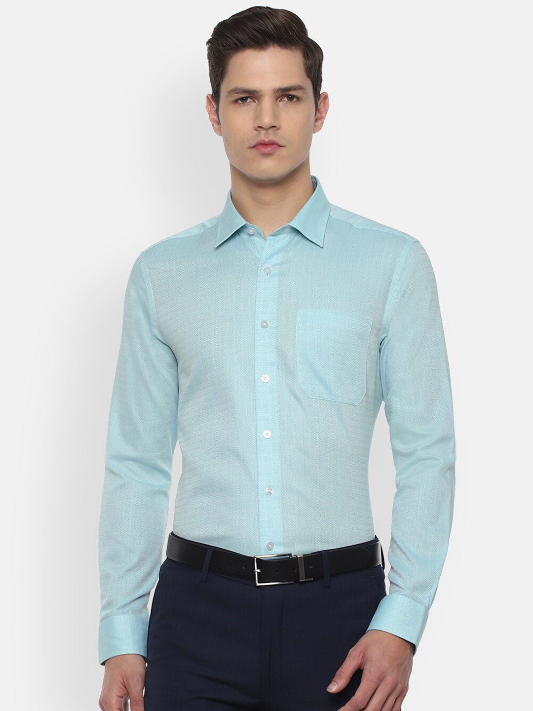 Louis Philippe Men Sea Green Slim Fit Pure Cotton Formal Shirt
Louis Philippe Men Sea Green Slim Fit Pure Cotton Formal Shirt