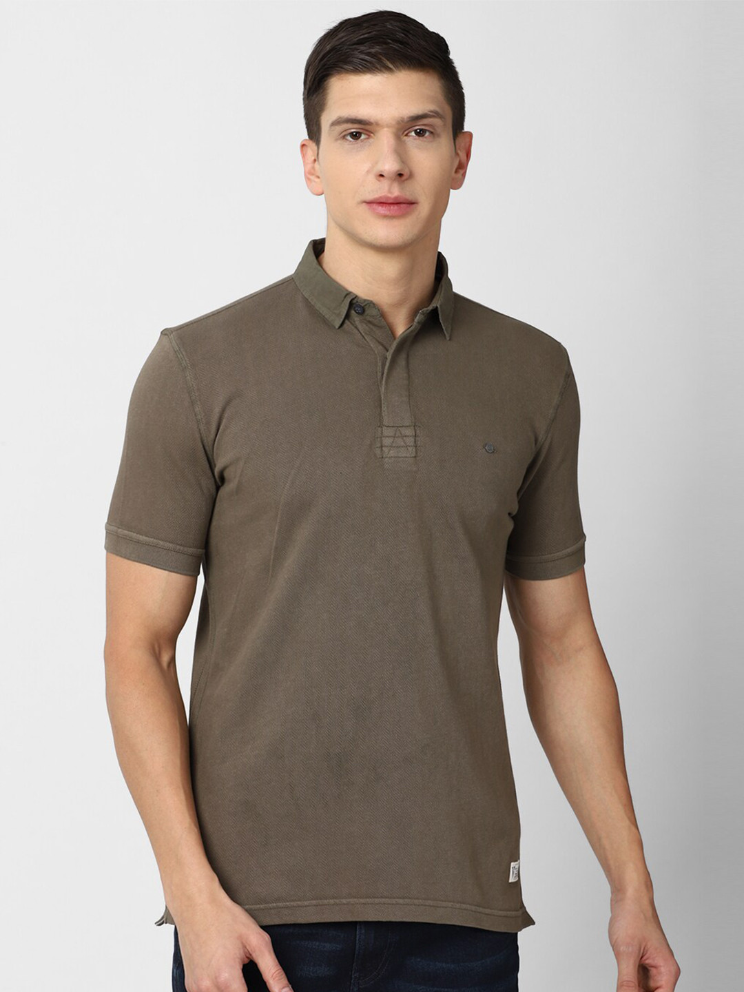 VAN HEUSEN DENIM LABS Men Brown Polo Collar Cotton T-shirt
VAN HEUSEN DENIM LABS Men Brown Polo Collar Cotton T-shirt