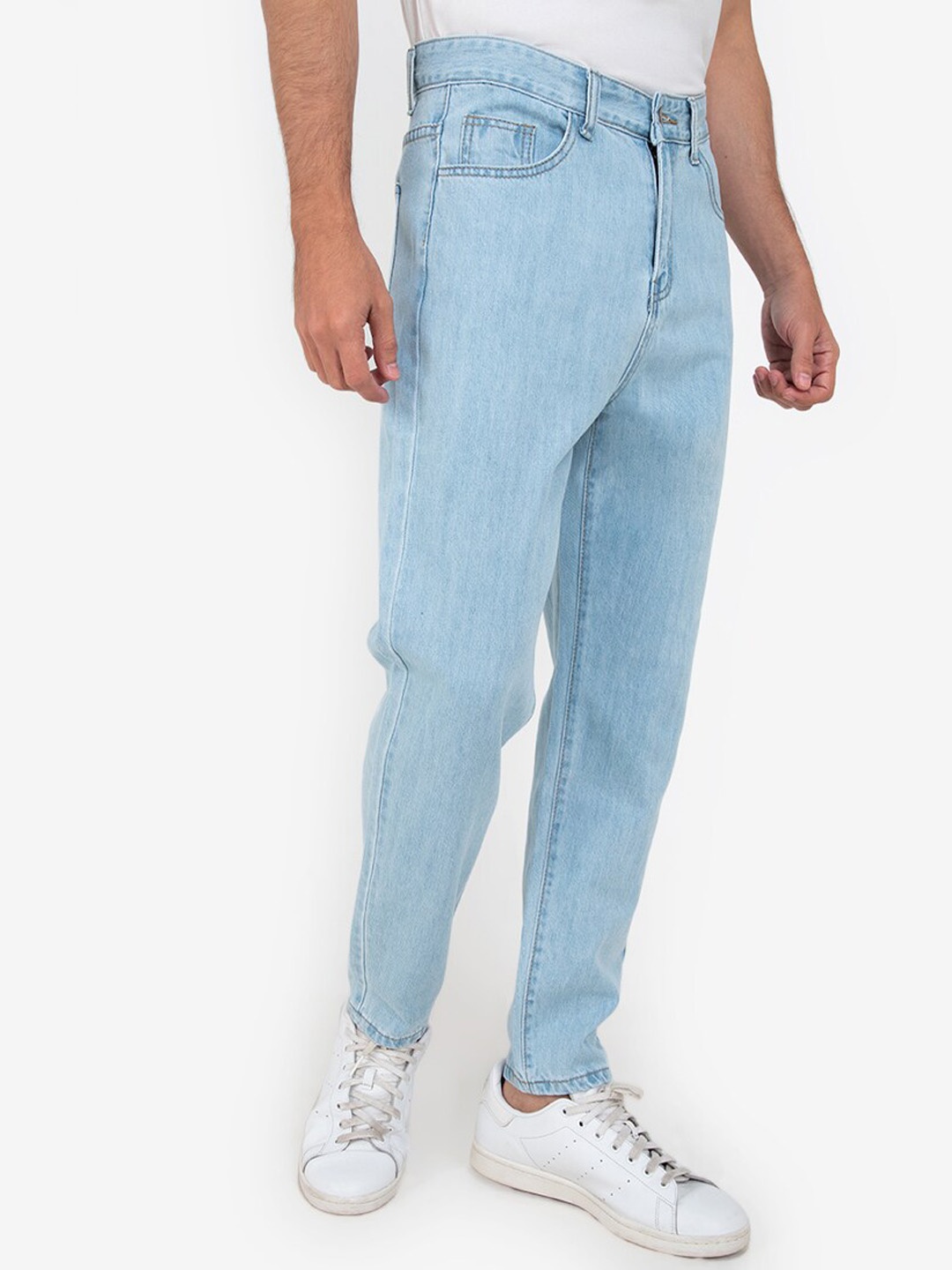 ZALORA BASICS Men Blue Solid Slim Fit Jeans