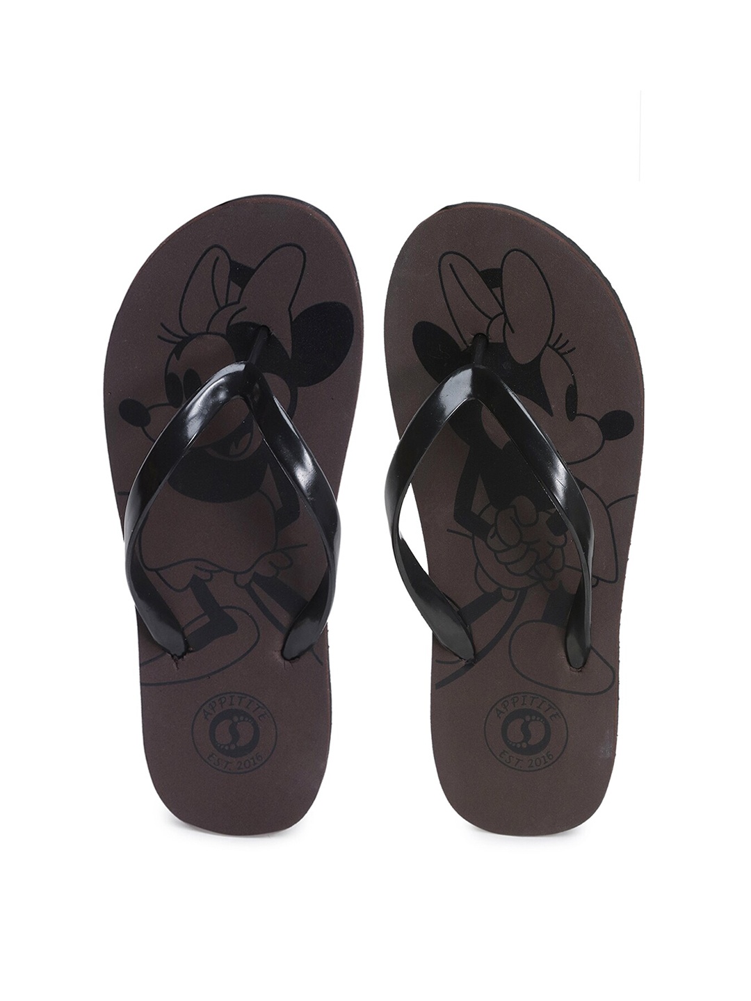 APPITITE Women Brown Printed Rubber Slip-On
