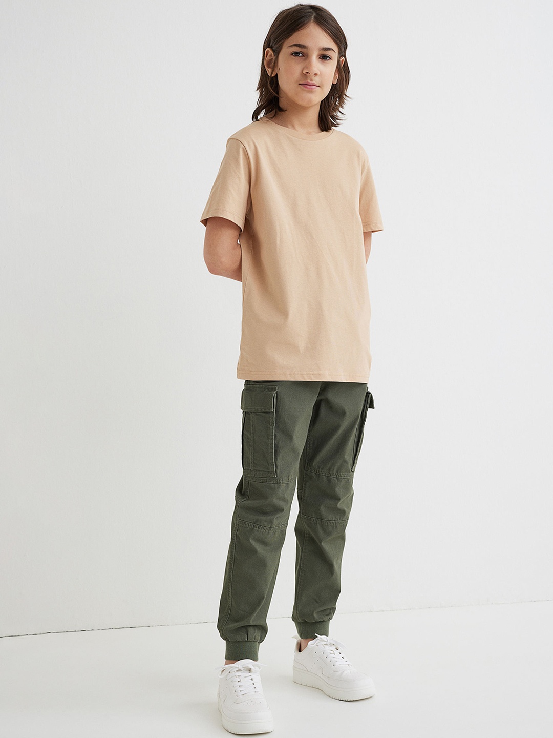 H&M Green Cargo Trousers