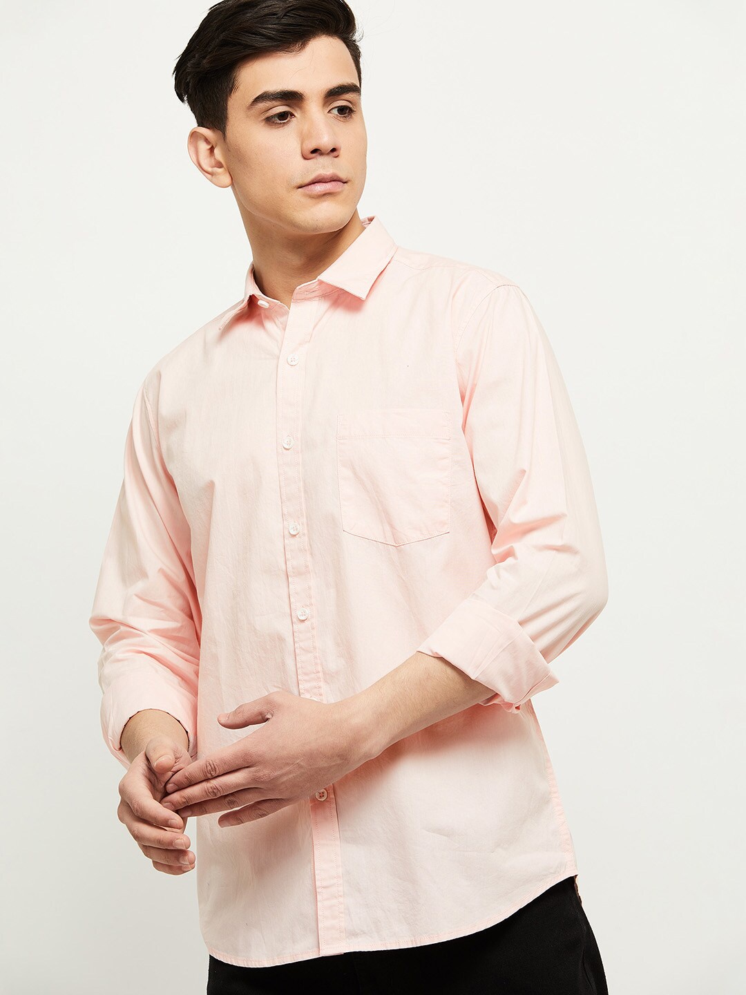 max Pink Casual Shirt