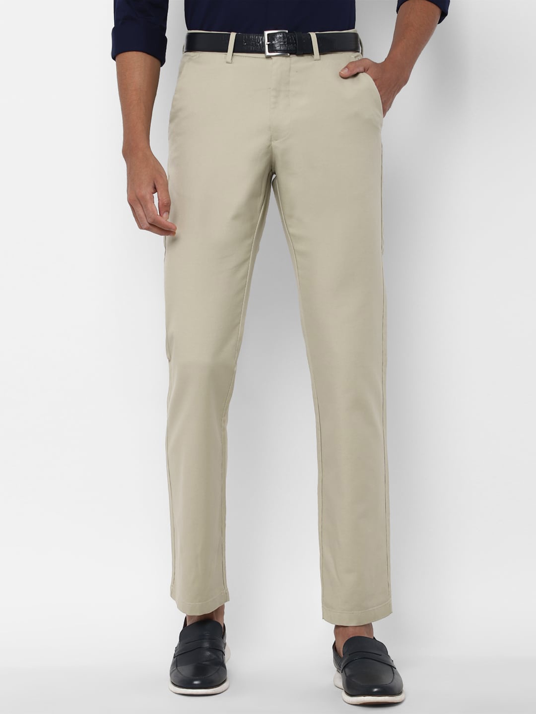 Allen Solly Men Beige Trousers