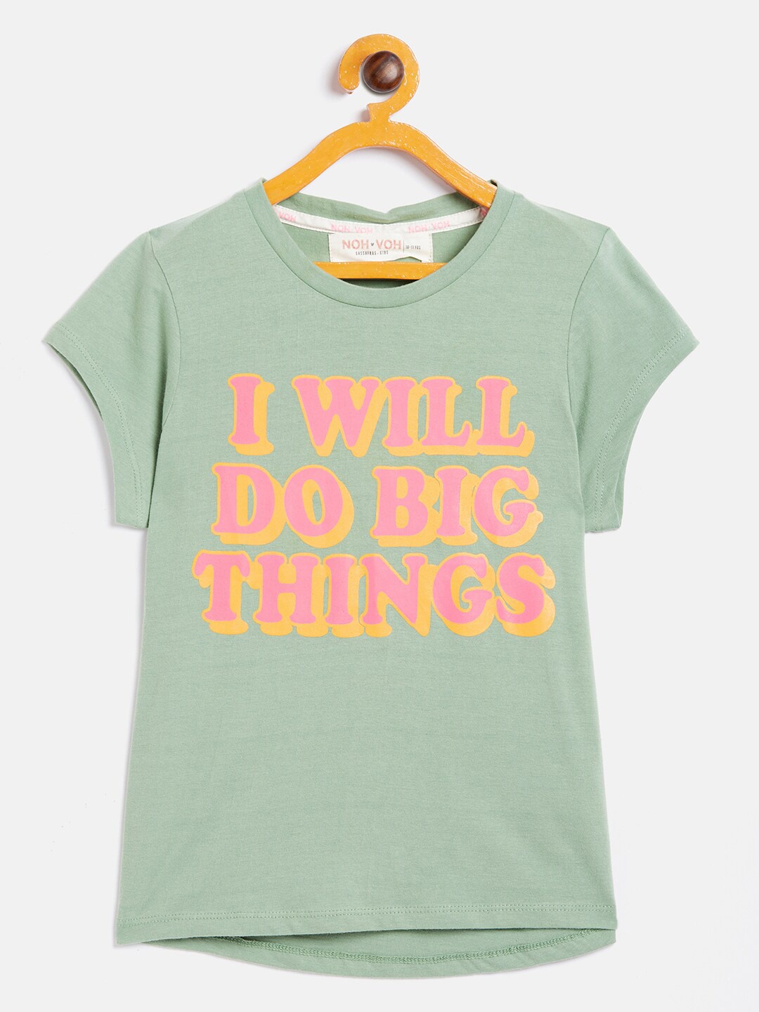 Noh Voh - SASSAFRAS Kids Girls Olive Green & Pink Typography Printed Pure Cotton T-shirt
Noh Voh - SASSAFRAS Kids Girls Olive Green & Pink Typography Printed Pure Cotton T-shirt