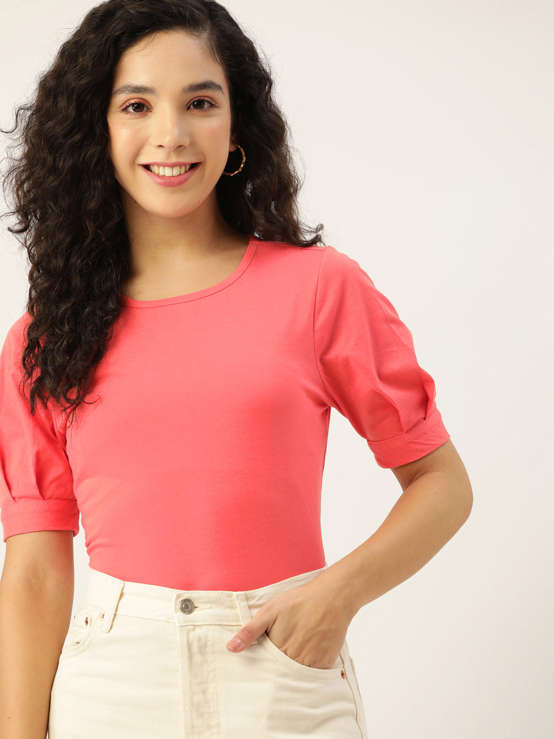 DressBerry Women Pink Solid Top
DressBerry Women Pink Solid Top