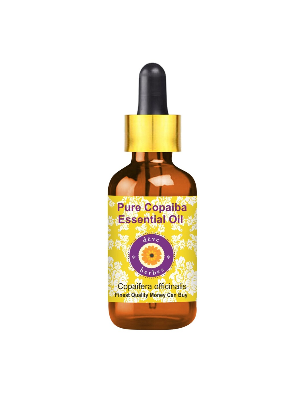 Deve Herbes Pure Copaiba Steam Distilled Essential Oil with Glass Dropper - 15ml, Yellow
Deve Herbes Pure Copaiba Steam Distilled Essential Oil with Glass Dropper - 15ml, Yellow