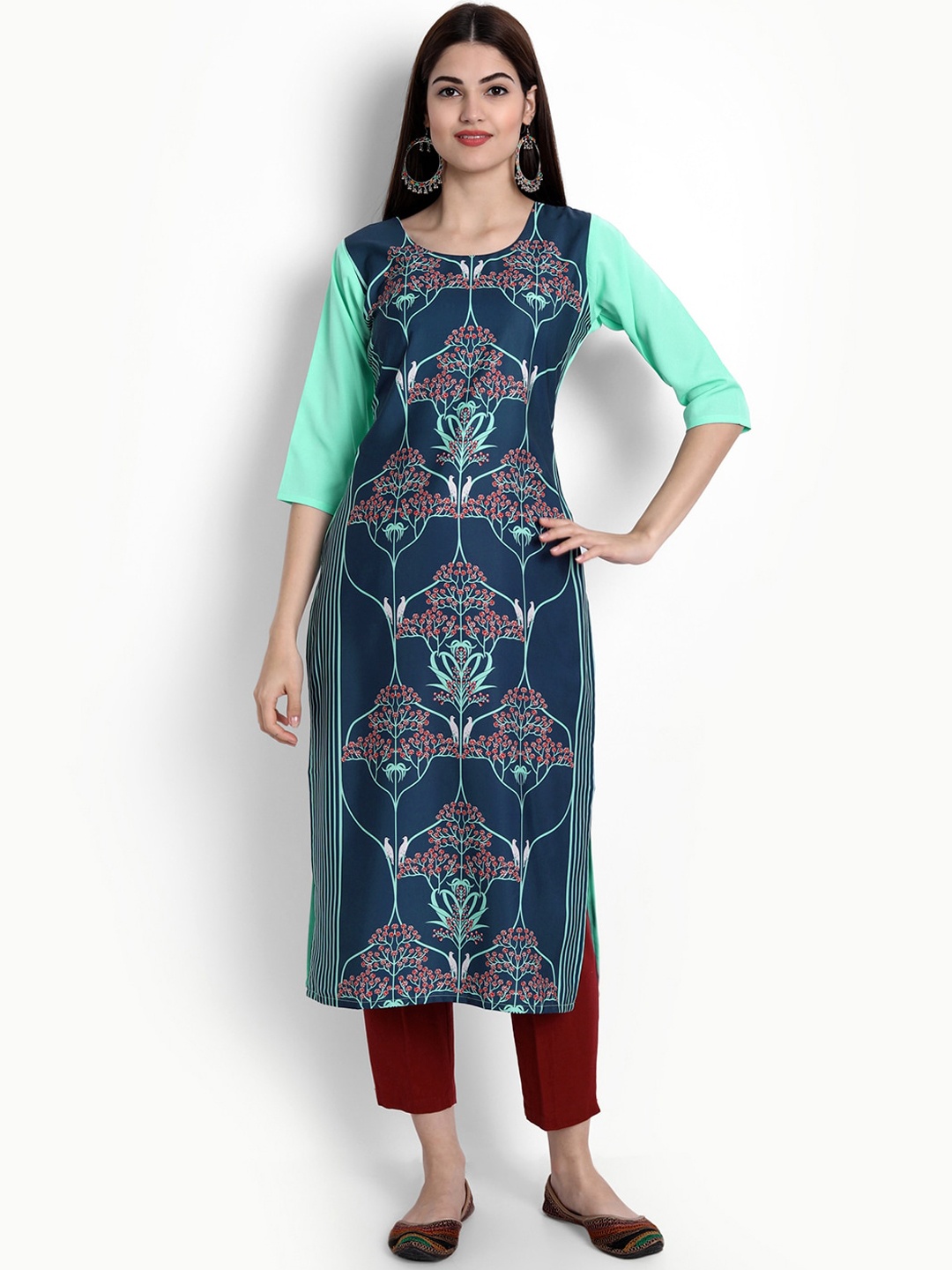 Ethnic basket Women Multicoloured Pack Of 6 Ethnic Motifs Printed Crepe Kurta, Multi
Ethnic basket Women Multicoloured Pack Of 6 Ethnic Motifs Printed Crepe Kurta, Multi