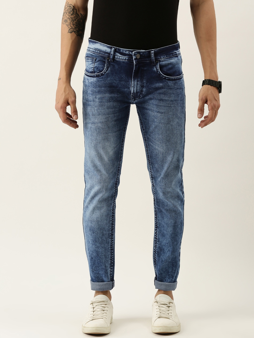 Peter England Casuals Men Blue Slim Tapered Fit Mid-Rise Heavy Fade Stretchable Jeans
Peter England Casuals Men Blue Slim Tapered Fit Mid-Rise Heavy Fade Stretchable Jeans