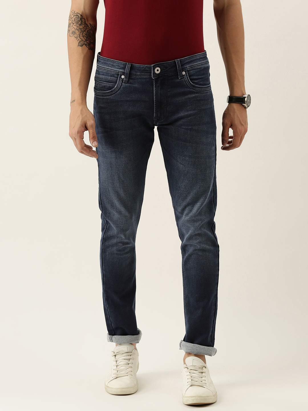 Peter England Casuals Men Navy Blue Skinny Fit Clean Look Light Fade Stretchable Jeans
Peter England Casuals Men Navy Blue Skinny Fit Clean Look Light Fade Stretchable Jeans