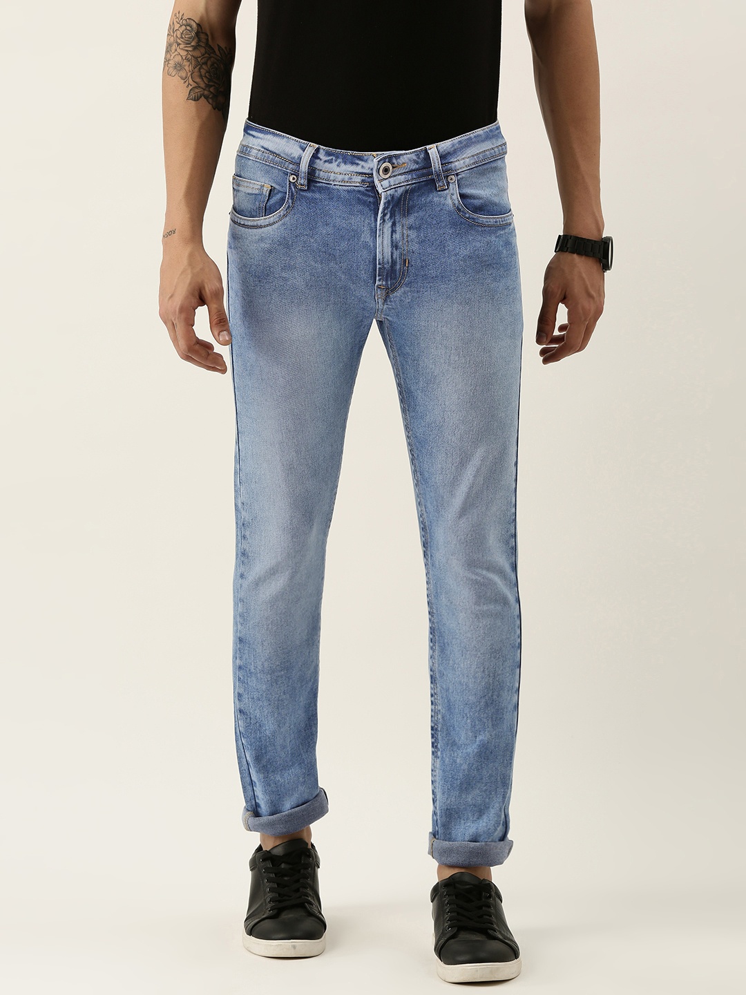 Peter England Casuals Men Blue Slim Tapered Fit Mid-Rise Heavy Fade Stretchable Jeans
Peter England Casuals Men Blue Slim Tapered Fit Mid-Rise Heavy Fade Stretchable Jeans