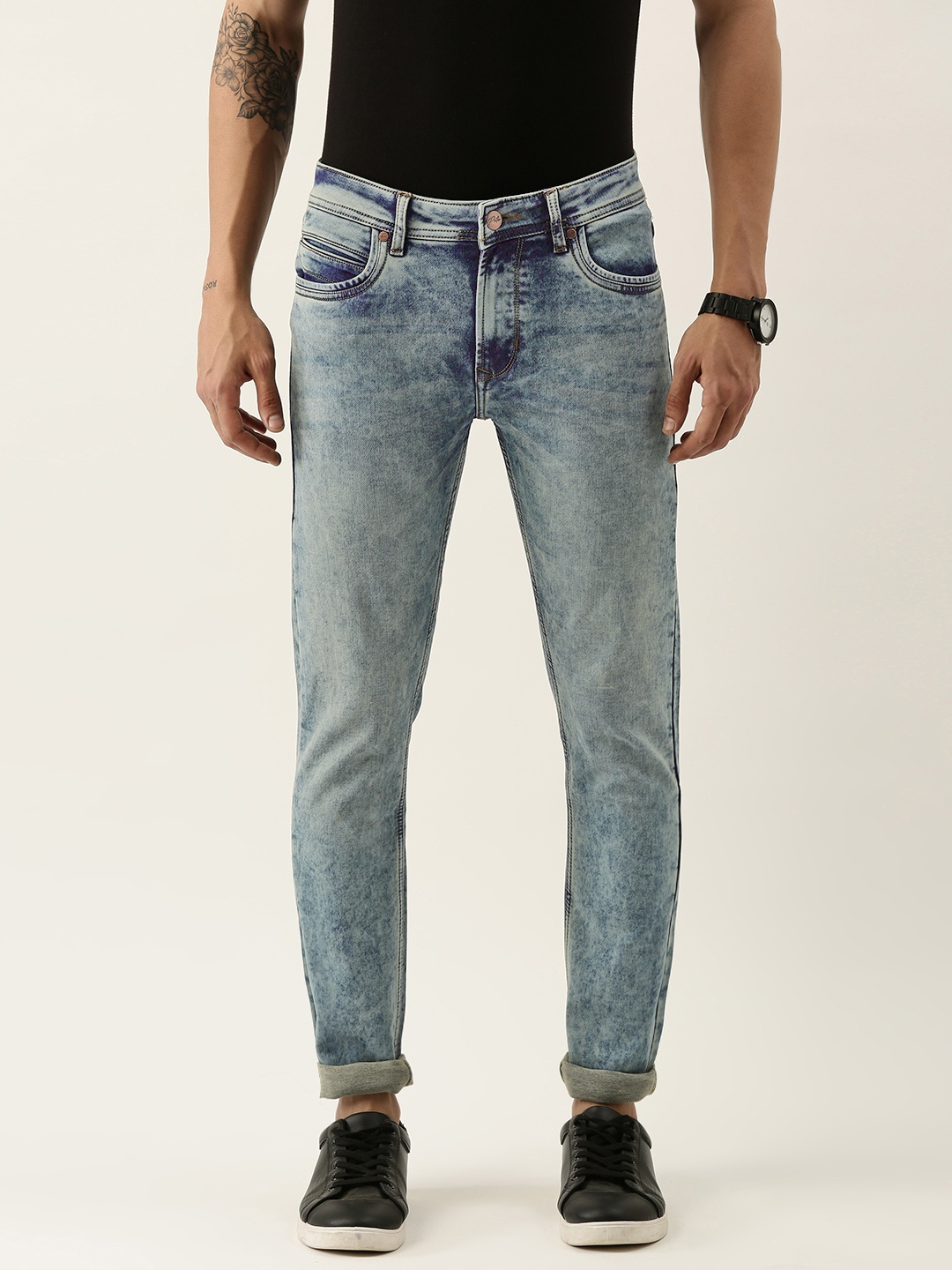 Peter England Casuals Men Blue Slim Tapered Fit Heavy Fade Acid Wash Stretchable Jeans
Peter England Casuals Men Blue Slim Tapered Fit Heavy Fade Acid Wash Stretchable Jeans