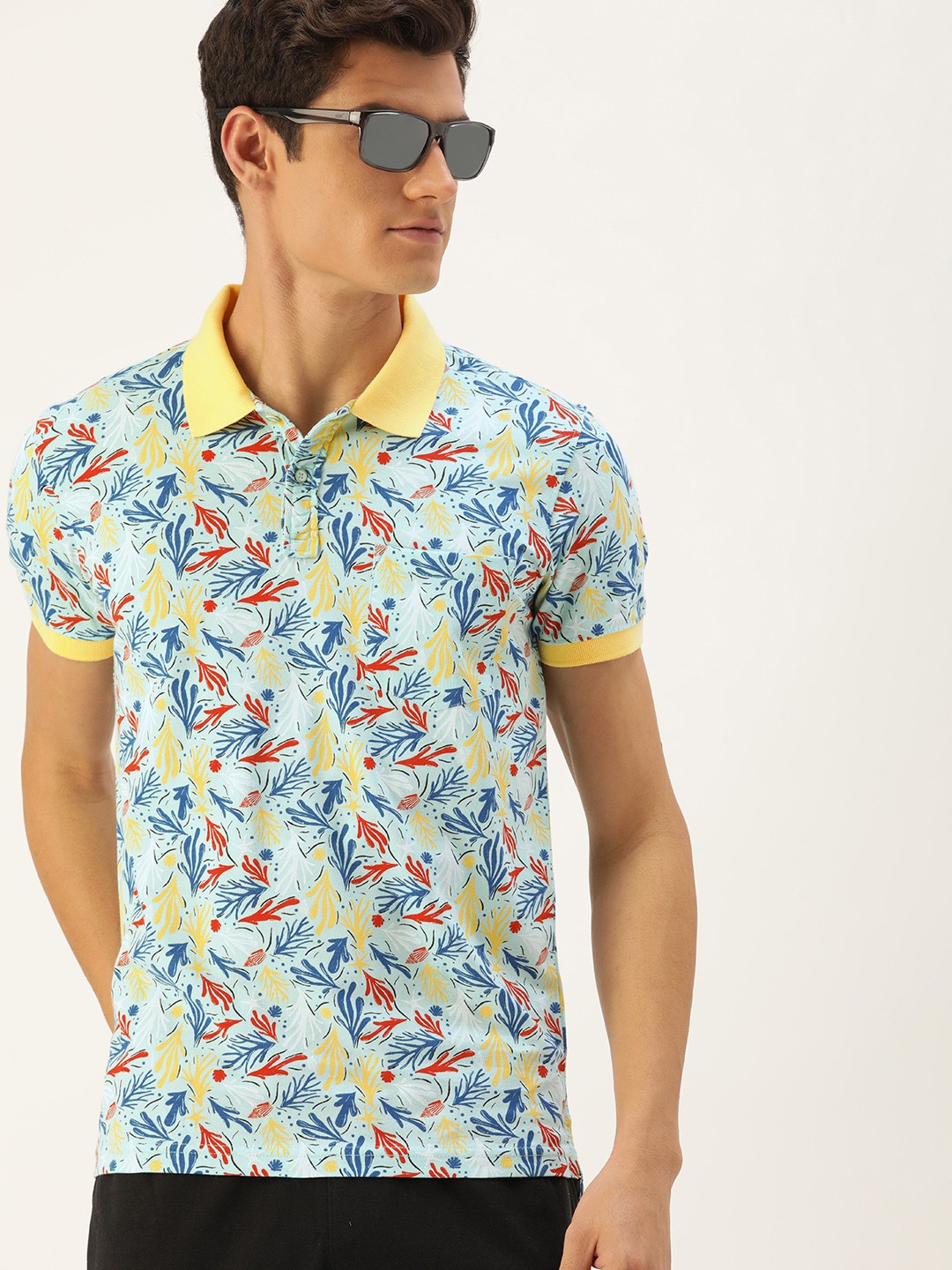Peter England Casuals Men Multicoloured Snug Fit Floral Printed Polo Collar T-shirt, Multi
Peter England Casuals Men Multicoloured Snug Fit Floral Printed Polo Collar T-shirt, Multi