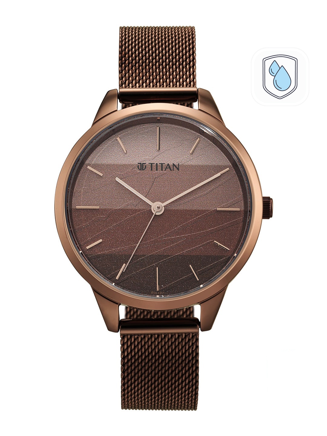 Titan Women Brown Dial & Stainless Steel Bracelet Style Straps Analogue Watch 2664QM01
Titan Women Brown Dial & Stainless Steel Bracelet Style Straps Analogue Watch 2664QM01