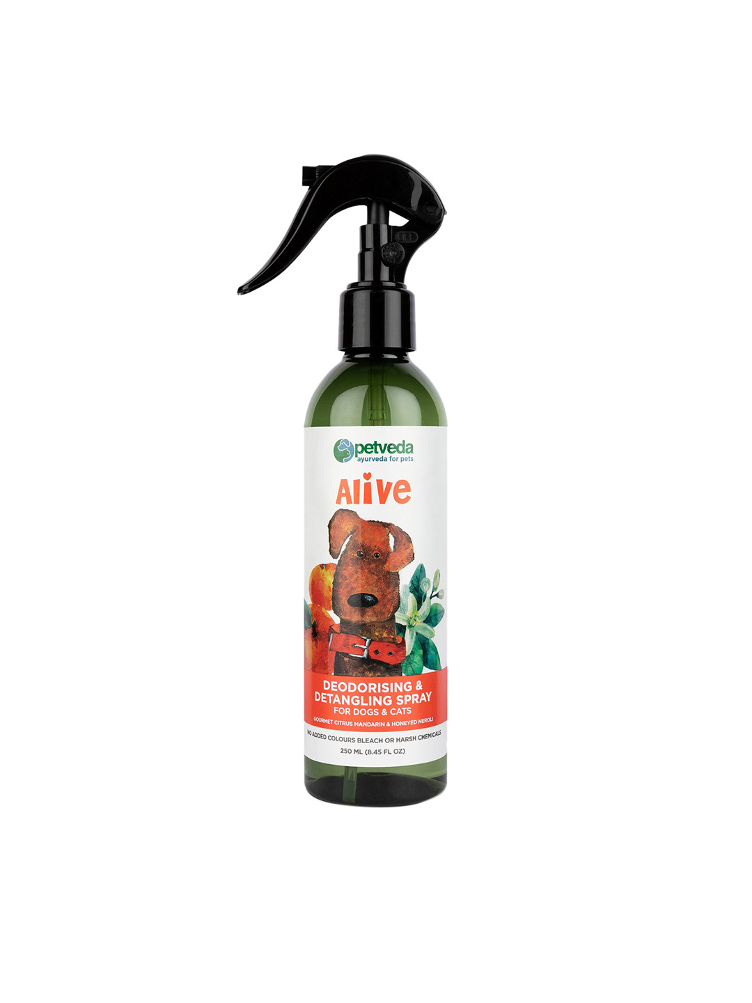 Petveda Ayurvedic Alcohol-free Deodorant Detangling Spray With Neroli Essential Oil 250 ml, Black
Petveda Ayurvedic Alcohol-free Deodorant Detangling Spray With Neroli Essential Oil 250 ml, Black