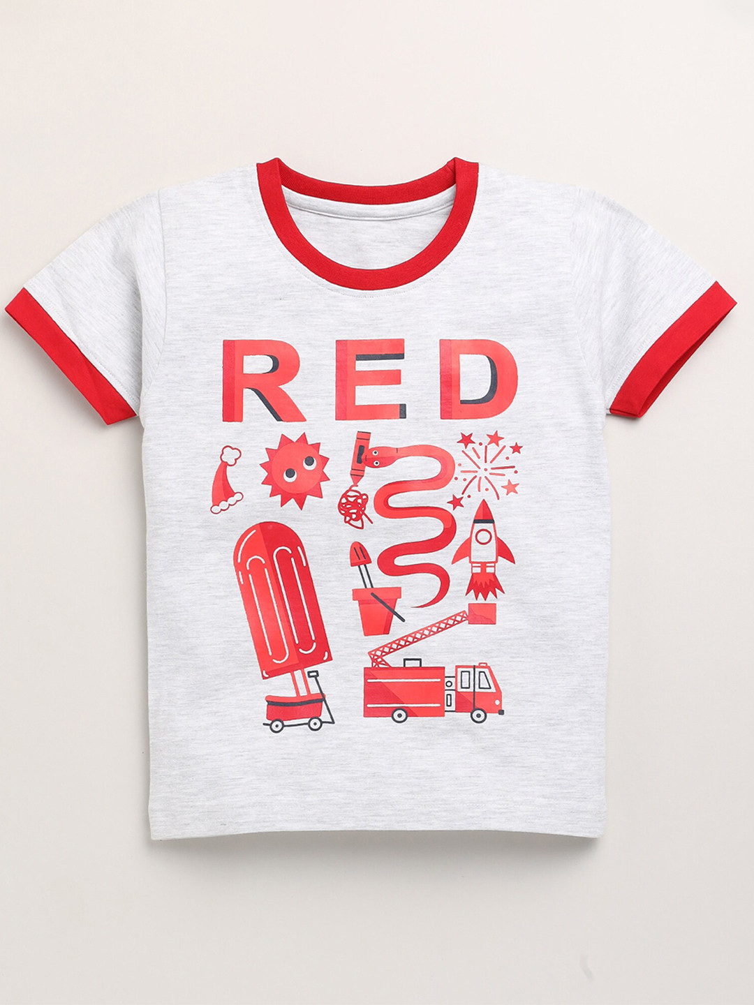 Toonyport Boys Red & White Typography Printed Regular Fit Pure Cotton T-shirt 
Toonyport Boys Red & White Typography Printed Regular Fit Pure Cotton T-shirt