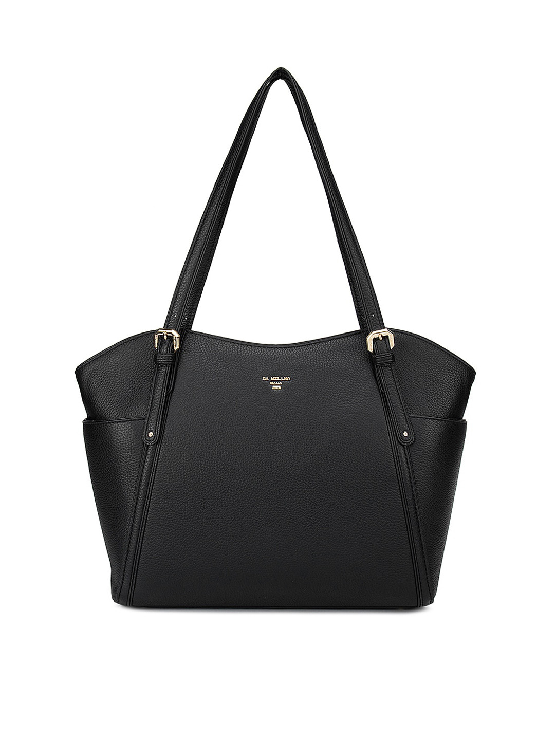 Da Milano Black Leather Structured Shoulder Bag 
Da Milano Black Leather Structured Shoulder Bag
