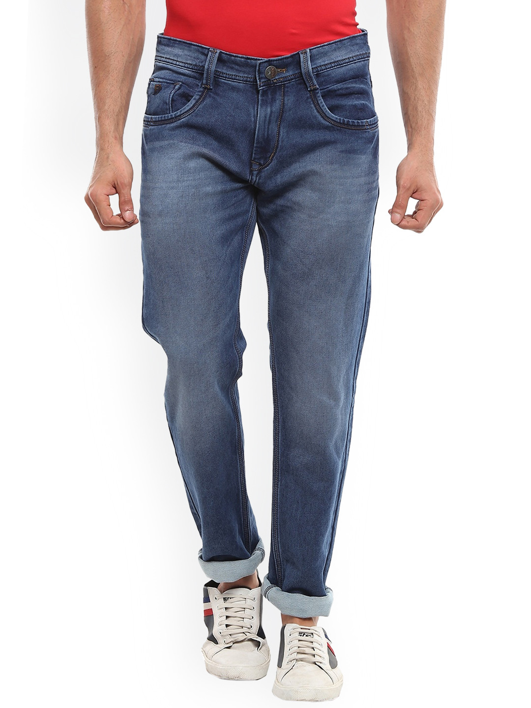 V-Mart Men Navy Blue Slim Fit Light Fade Stretchable Jeans 
V-Mart Men Navy Blue Slim Fit Light Fade Stretchable Jeans