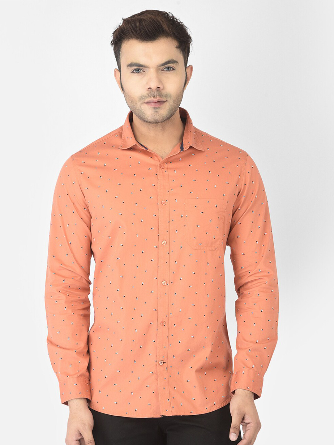 Canary London Men Peach-Coloured Smart Slim Fit Printed Cotton Casual Shirt
Canary London Men Peach-Coloured Smart Slim Fit Printed Cotton Casual Shirt