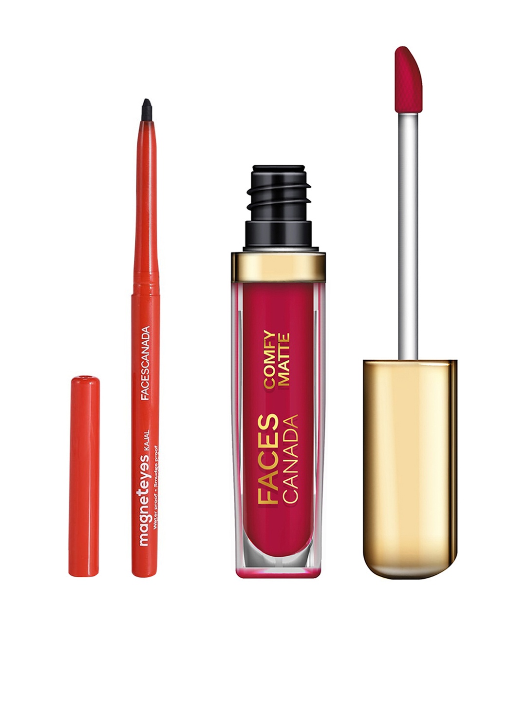 FACES CANADA Set of Magneteyes Kajal - Black 01 & Comfy Matte Lip Color - Any Day Now 04
FACES CANADA Set of Magneteyes Kajal - Black 01 & Comfy Matte Lip Color - Any Day Now 04