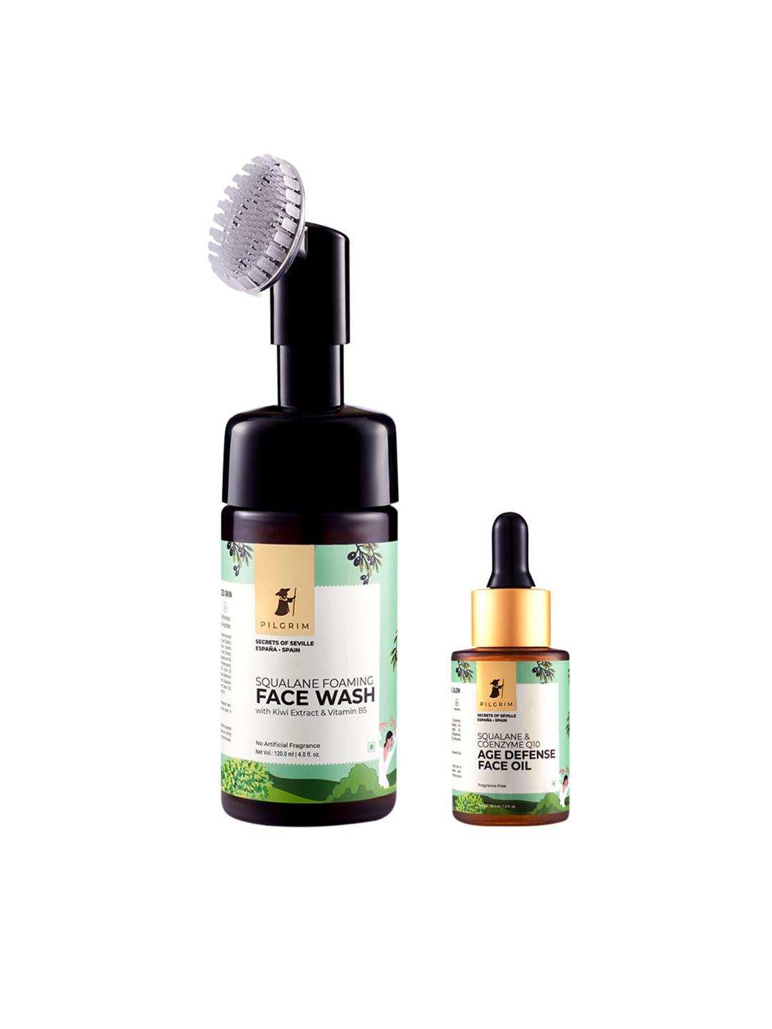 Pilgrim Collagen Booster Firming Combo - Facial Oil for Anti Ageing & Hydrating Face Wash, White
Pilgrim Collagen Booster Firming Combo - Facial Oil for Anti Ageing & Hydrating Face Wash, White